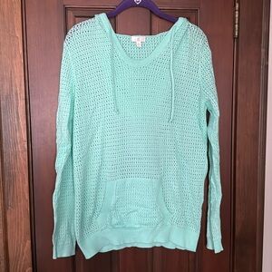 Charming Charlie Open Knit After Beach Hoodie